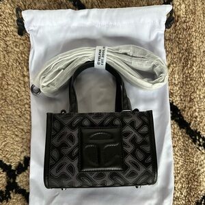 Telfar Jacquard Monogram Small Black Shopper NWT